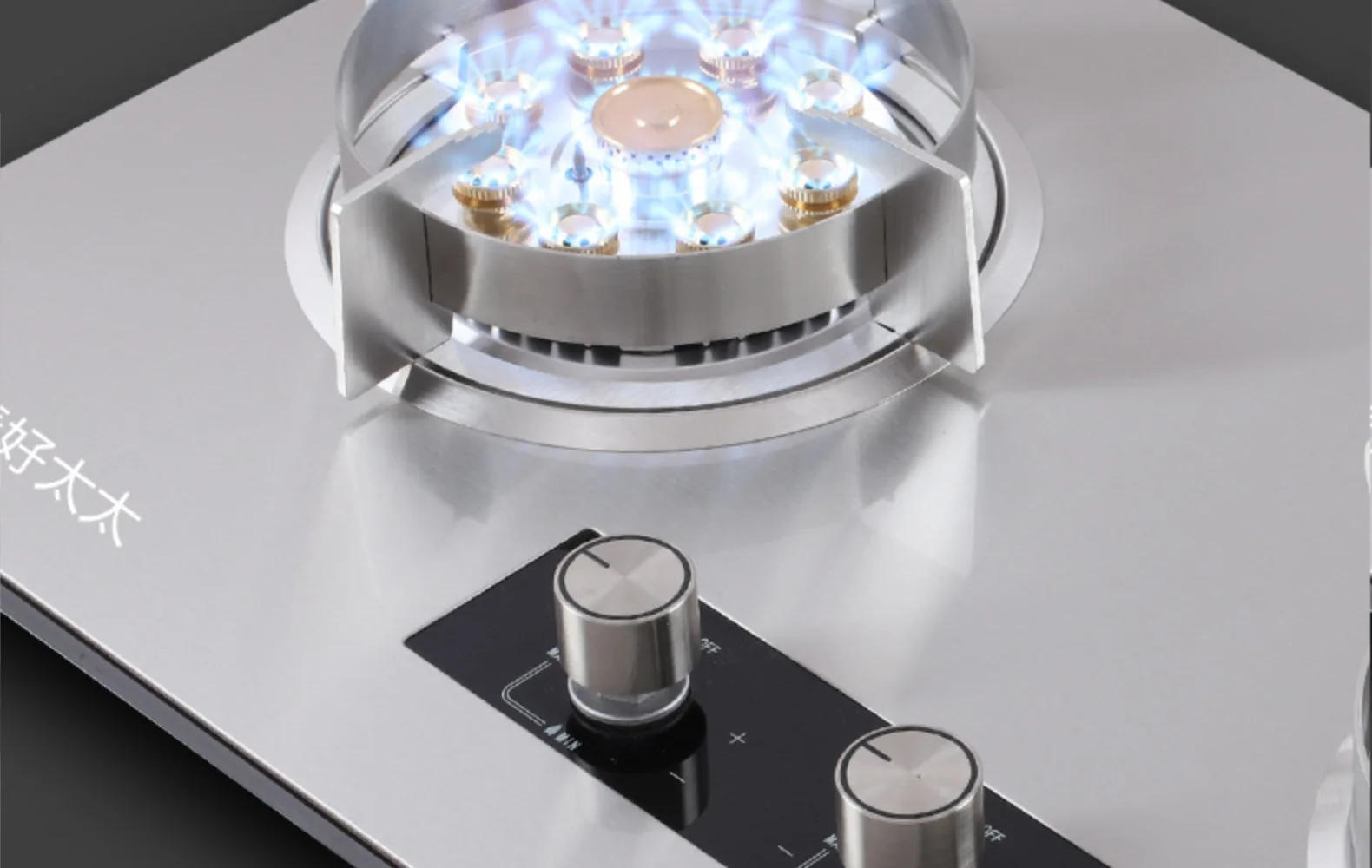 Description Picture 6 of itemGas Stove Dual Stove Household Fixed Time Stove Flameout Protection Fierce Fire Stove Kitchen Stainless Steel Natural Gas Stove