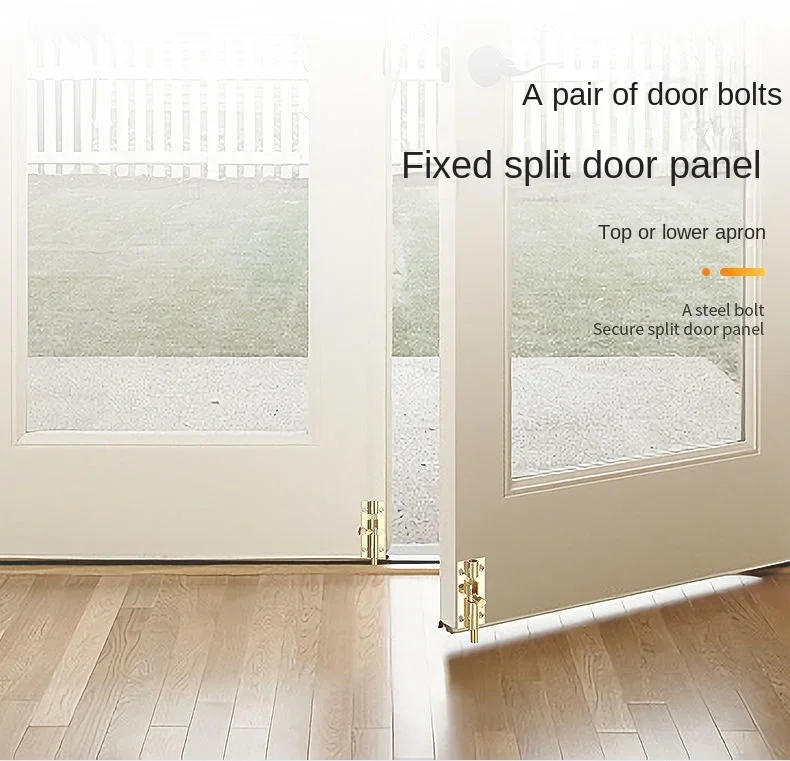 Description Picture 4 of item1.5/2/3/4 Inch Long Brass Door Slide Bolts Latch Lock Gate Safety Bolt Hasp Staple Home Security Sliding Locks