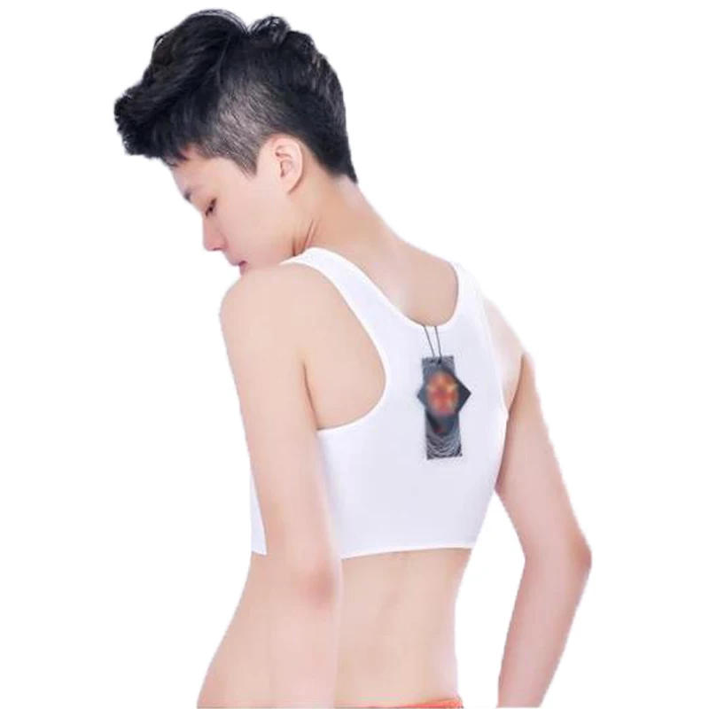 Description Picture 5 of itemWomen Breast Binder Tomboy Lesbian Corset Trans Vest Summer Side Buckle Short Tank Top Underwear Shaper Bustier Chest Binder