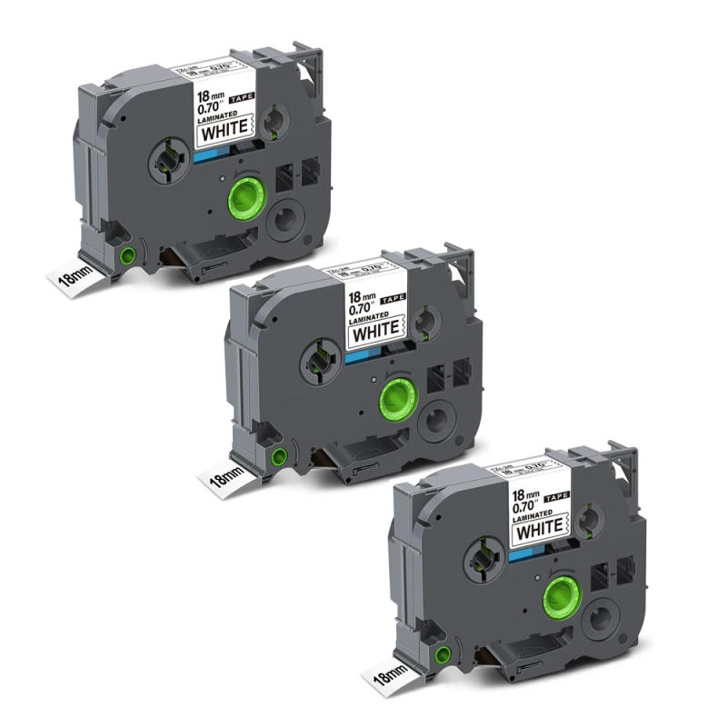 Description Picture 2 of item1/3 PC Black on White TZ-241 TZ-141 Black on Clear for Brother 18mm Laminated Tape tze141 tze 241 Label Tape for Brother P Touch