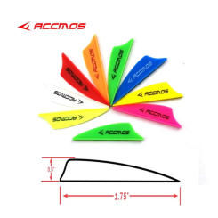 50pcs 1.75 inch Archery Arrows Vanes Plastic Arrow Feather Fletching for DIY Archery Hunting Accessories