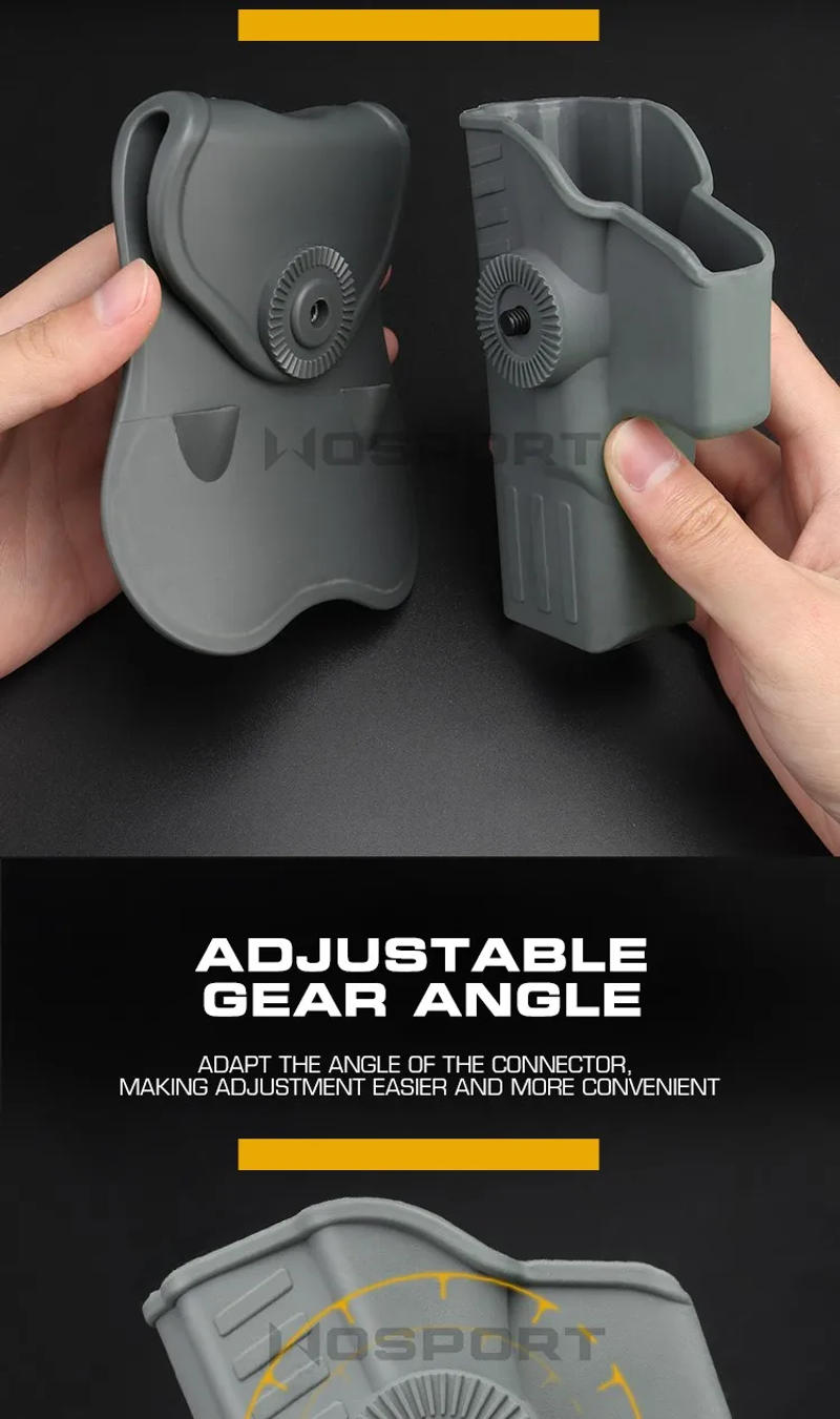 Description Picture 6 of itemTactical Quick Reload Right Hand Pistol Holster Gun Case Holster for Glock 17 18 19 22 23 Hunting Accessories