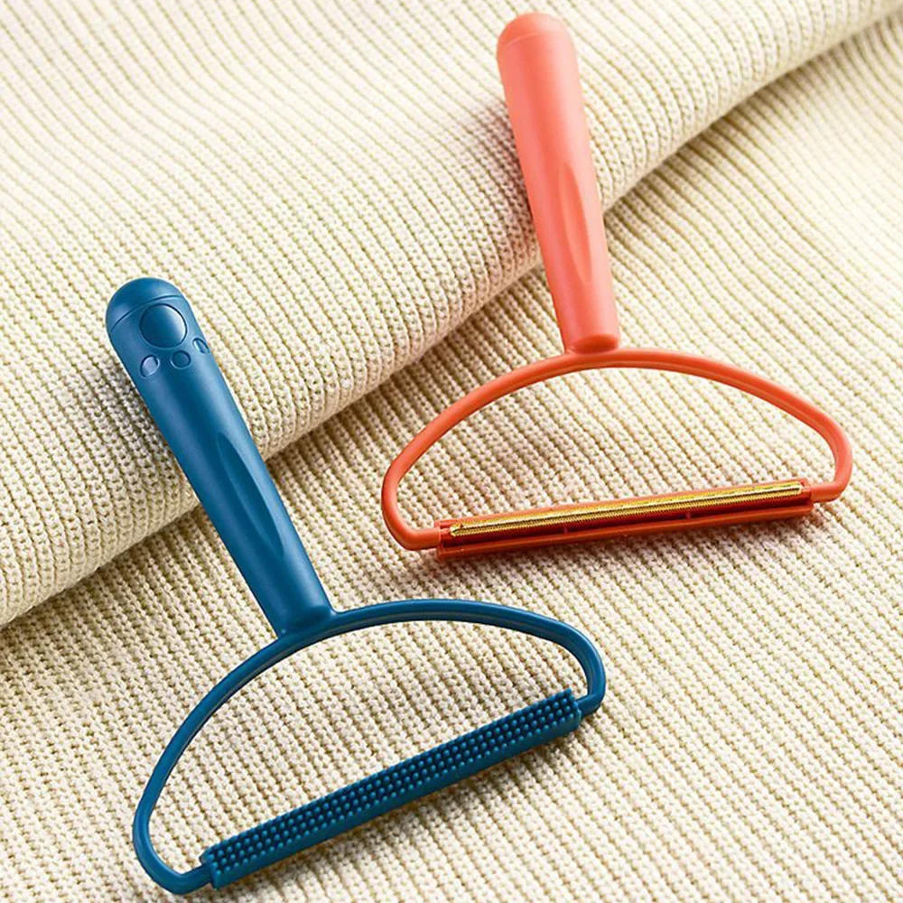 Description Picture 4 of item1-50Pcs Clothes Hair Scraper Pet Manual Lint Removal Coat Clothes Double Sided Hair Removal Shaver Brush Tool for Carpet Wool