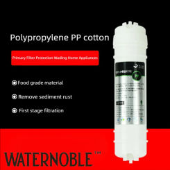 Waternoble 10 Inch 1/4 Quick Connect PP Cotton & Granular Activated Carbon Water Purifier Filter Replacement Universal Household