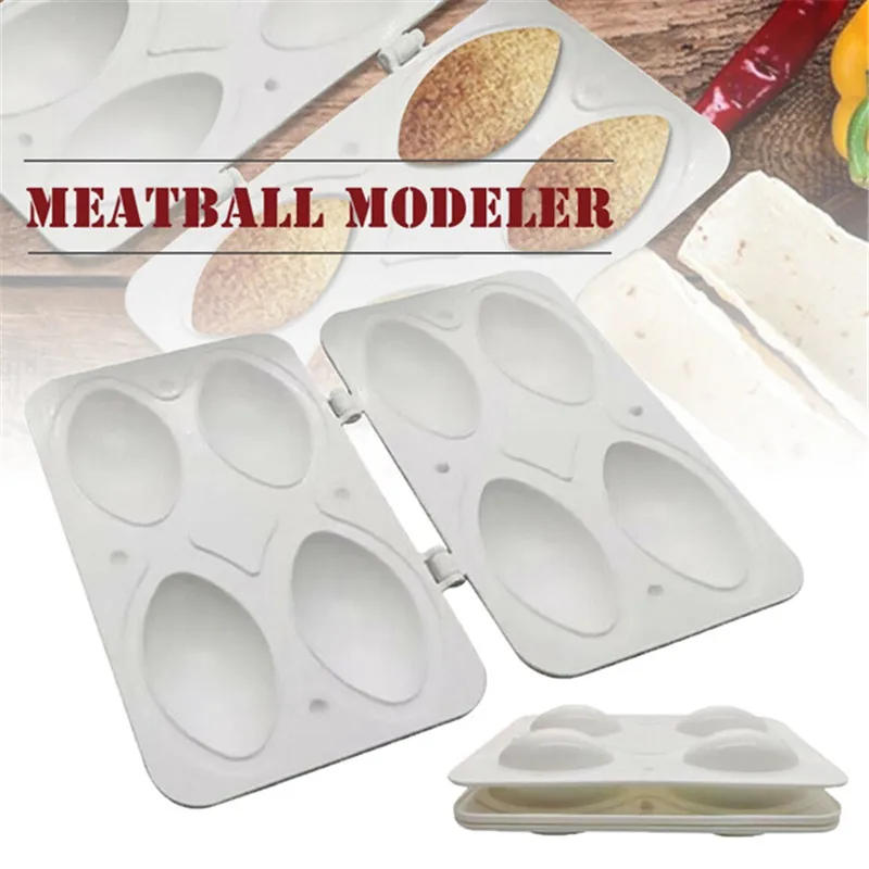 Description Picture 4 of item4/9 Holes Manual Meatball Maker Meatloaf Mold Press Meat Processor Minced Kibbeh Express Cake Desserts Pie New Kitchen Meat Tool