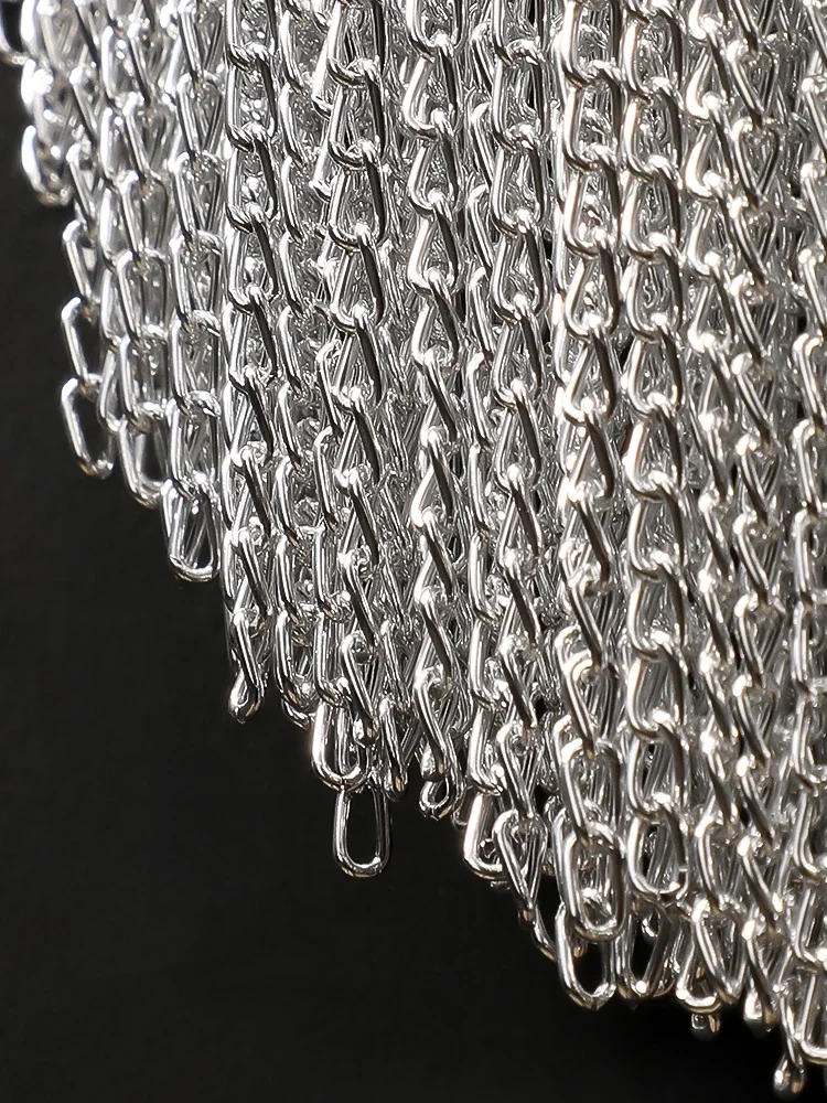 Description Picture 4 of itemLong Aluminum Chain Sconce For Aisle LOFT Mirror Bedroom TV Wall Lamp LED Lighting Gold Silver Italian Vanity Decoration