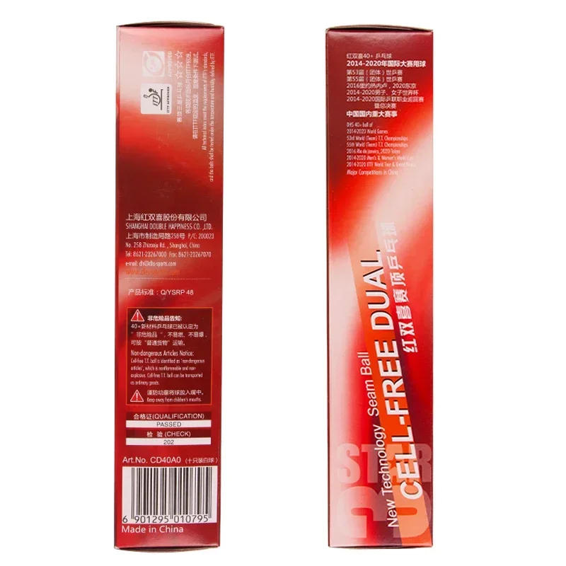 Description Picture 3 of itemOriginal DHS 3 Star D40+ 50/100Table Tennis Balls New Material Plastic Poly Ping Pong Balls ITTF Approved Seam Professional Ball