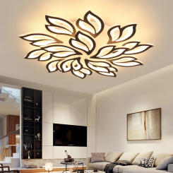 Metal Gold Black Ceiling Lamp LED Light Living Room Lighting Household Luminaria Bedroom Decoration Lamparas Lustres 2024