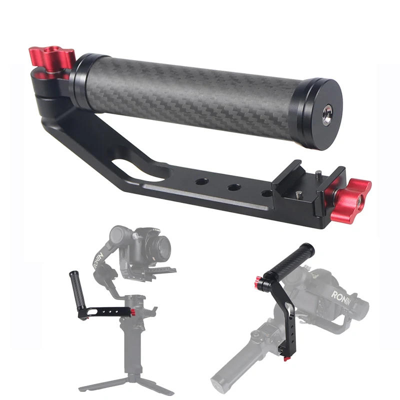 Description Picture 2 of itemFoldable Gimbal Side Handle Sling Grip Chute Clamp Gear Lock 360 Adjustable for DJI Ronin RS4 RS3 RS2 Pro Stabilizer L Bracket