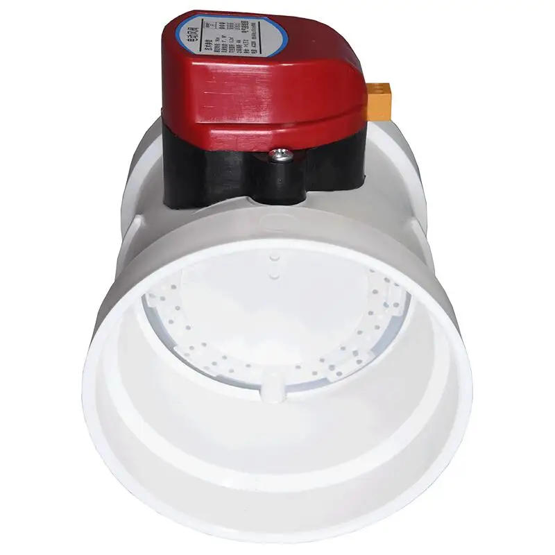 Description Picture 5 of itemMotorized Damper ABS Electric Damper PVC Pipe Air Volume Control Valve 75mm 110mm 160mm 200mm Round PVC Air Pipe Control Valve