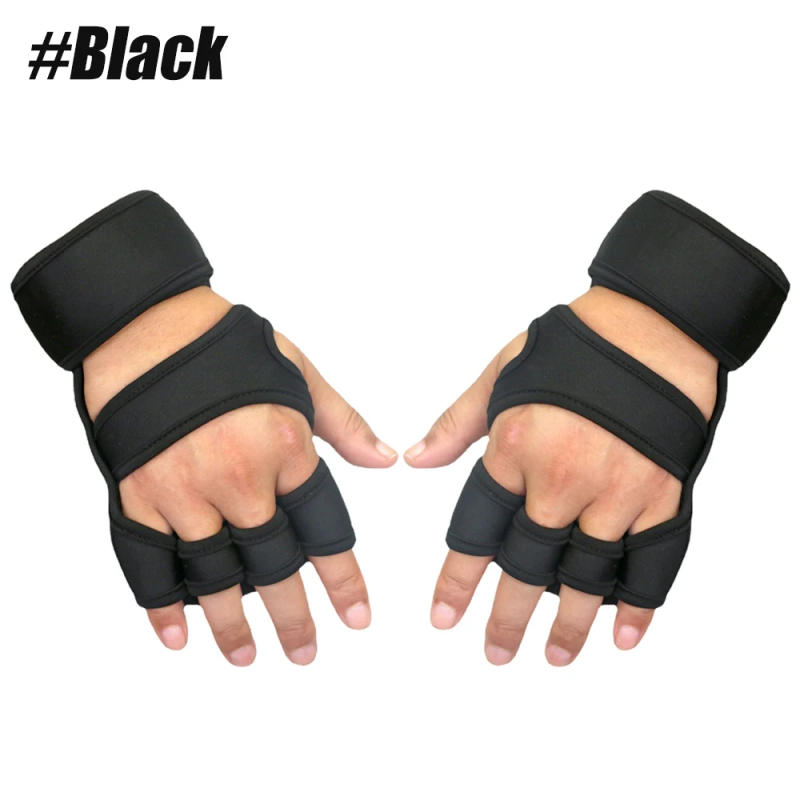 Description Picture 4 of item1Pair Cross Training Gloves with Wrist Support for WODs, Gym Workout, Weightlifting and Fitness, Strong Grip for Men & Women