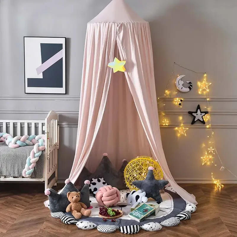 Description Picture 5 of itemKids Mosquito Net Baby Crib Curtain Hanging Tent Bed Decor Girl Princess Hanging Bed Canopy Living Corner Play Reading NookDecor