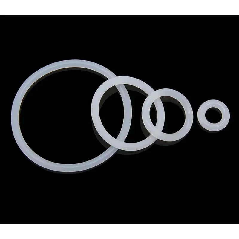 Description Picture 5 of item50pcs VMQ O Ring Gasket CS 1/2/3/4mm Thickness White Food Grade Waterproof Washer Nontoxic Round O Shape Silicone Rubber Ring