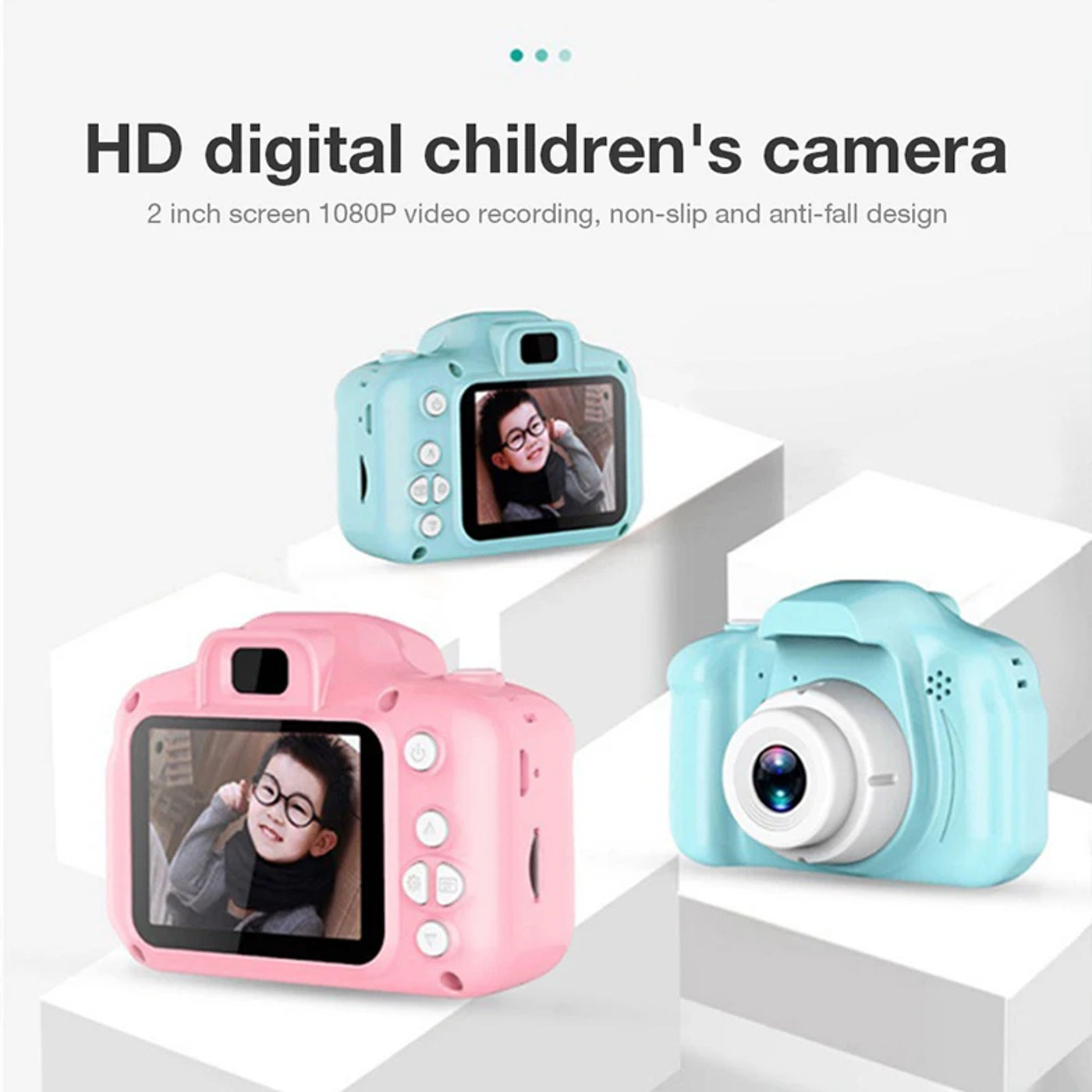 Description Picture 6 of itemX2 Children Mini Digital Camera Can Take Pictures Video Cartoon Small Camera Toy Kids Party Gift Multifunctional Portable Camera