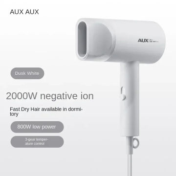 Mini Hair Dryer 800W for Dormitory, Low Noise, Negative Ion, Hair Care Blow Dryer by AUX 220V