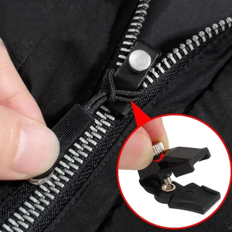Description Picture 4 of itemUniversal Zipper Repair Kit Detachable Zipper Slider Pull for Jackets Luggage Bags Non-Slip Metal Zip Head DIY Sewing Supplies