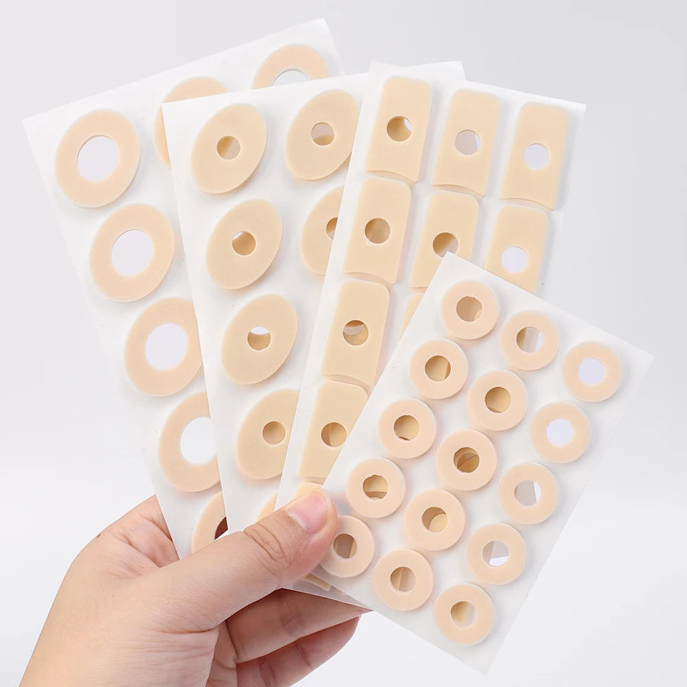 Description Picture 4 of item45PCS Callus Cushions Shoes Heel Pad Foam Round Toe Foot Corn Bunion Protectors Pads Medical Plaster Foot Wart Corn Removal Tool