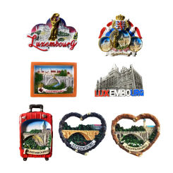 Europe Luxembourg 3D Fridge Magnets Tourism Souvenir Refrigerator Magnets Sticker Collection Handicraft Decoration Articles