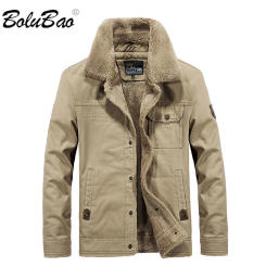 BOLUBAO 2024 Outdoor Casual Jacket For Men Cotton Cashmere Warm Coat High Quality Design Hot Casual Jacket For Men
