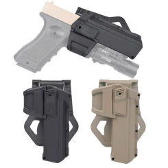 New Tactical Pistol Holsters for Glock 17 19 1911 P320 Gen1-4 with Flashlight or Laser Mounted Right Hand Waist Belt Gun Holster