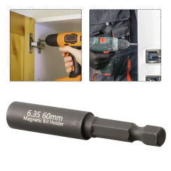 Magnetic Screwdriver Bit Holder Extension Rod 1/4inch Hex Shank 60mm Length Reliable and Convenient Tool for Every Toolbox