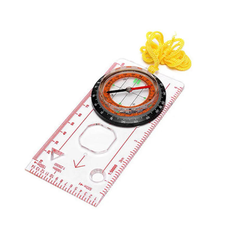 Description Picture 2 of itemProfessional Portable Magnifying Compass Ruler Scale Scout Hiking Camping Boating Orienteering Map Dropship