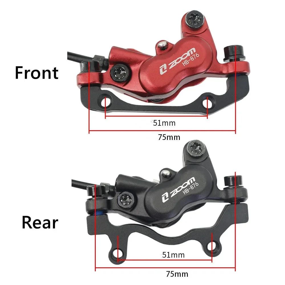 Description Picture 4 of itemZOOM HB-876E Electric Bicycle Four Piston Oil Hydraulic Brakes 950/1850mm 2300mm Li-Po Bike Power-off Function Disc Brake Set