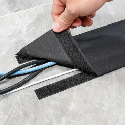 1pc Floor Wire Buried Cable Groove Velcro Outdoor Wiring Cable Storage And Organizing Harness Carpet Wire Protection Sleeve