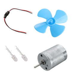 4 Blades Micro Wind Turbines Small Motor Micro Wind Turbines Blades Generator DIY Set Electricity Generator M4YD