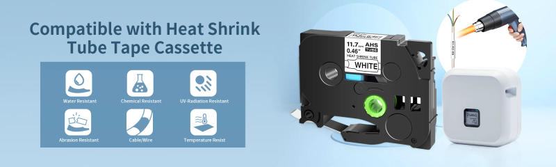 Description Picture 2 of itemGREENCYCLE 6/9/12mm Heat Shrink Tube Tape Compatible For Brother HSE-211 221 231 621 For P-Touch Printer Labeling Machine