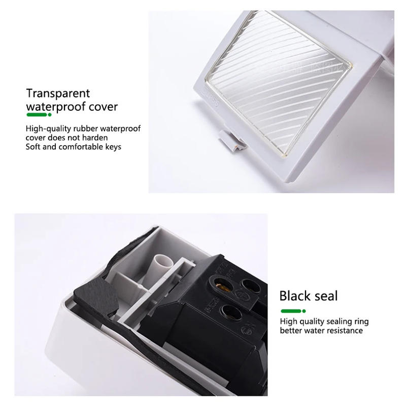 Description Picture 5 of itemAvoir IP55 Waterproof Electrical Outlets Cover Tuya Wifi Connected Wall Power Socket EU Standard Plugs With Timer Home Appliance