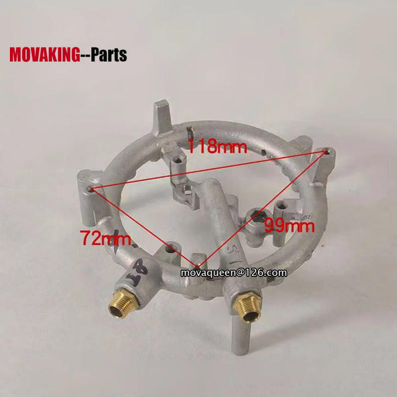 Description Picture 5 of itemEmbedded Type NG LPG 9 Head Fierce Fire Gas Stove Head Gas Burner