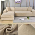 Velvet Sofa Cover Thick Elastic 1/2/3/4 Seater Sofa Cover for Living Room Velvet Plush L Shaped Corner Sofa Couch Cover