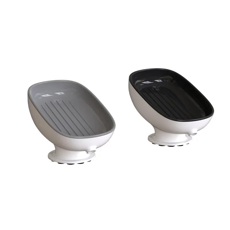 Description Picture 2 of itemSuper Suction Cup Soap Dish with Drain Water for Bathroom Kitchen Sponge Holder Soap Container Bathroom Supplies