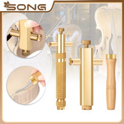 Violin Cello Viola Making Tools Brass Purfling Inlay Inlaid Groove Carver with Blades Fiddler clean up groove knife Cutter
