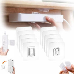 Double-Sided Adhesive Wall Hooks Multi-Purpose Transparent Hooks Waterproof Clothes Hats Towel Hooks Kitchen Bath Door Hooks