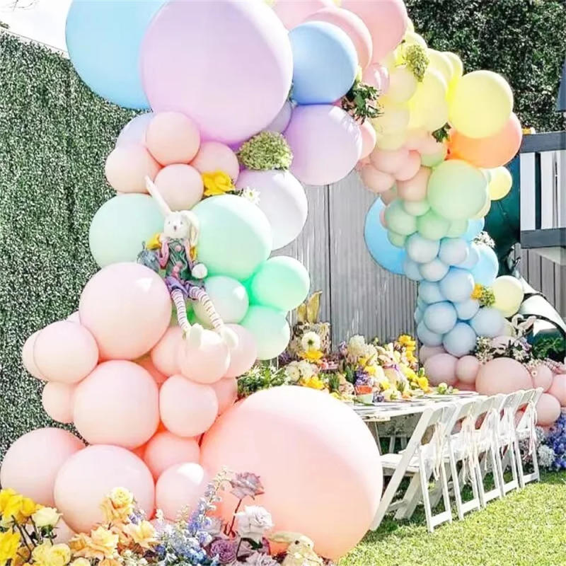Description Picture 3 of item2PCS/packs 18 inch Macaron Pastel Balloons Jumbo Big Engagement Wedding Decoration Happy Birthday Air Candy Matte Balon