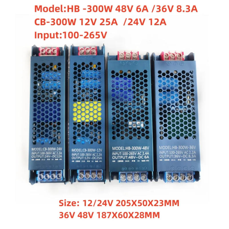 Description Picture 6 of itemAC to DC 12V 24V 36V48V Switching Power Supply Mute Lighting Transformers100W 200W 300W 400W 500W LED Light Driver Power Adapter