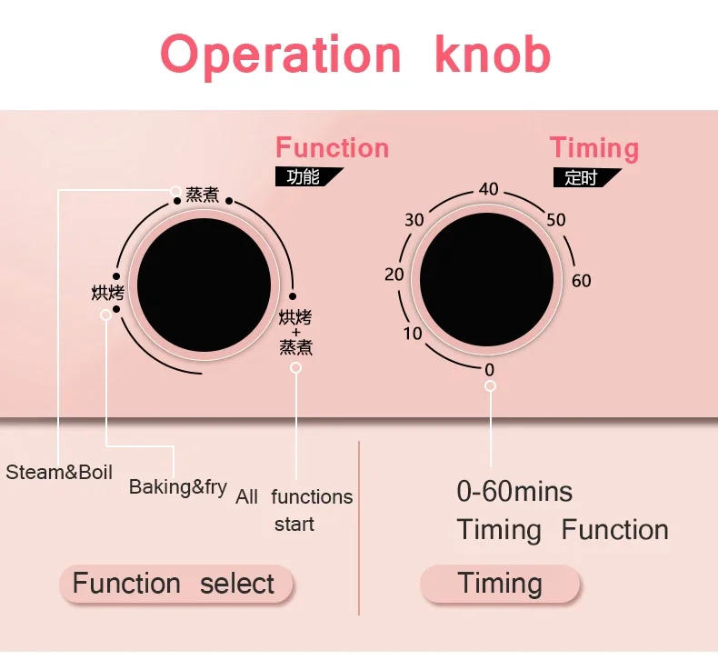 Description Picture 5 of item220V 3 In 1 Electric Breakfast Machine Household Bread Toaster Baking Oven FryIng Pan Hot Pot Boiler Food Steamer