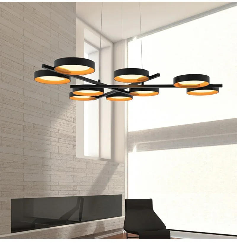 Description Picture 4 of itemModern Ring Connecting Lights Led Pendant Lamp for Dining Living Room Center Table Lighting Suspension Design Lusters Luminaires