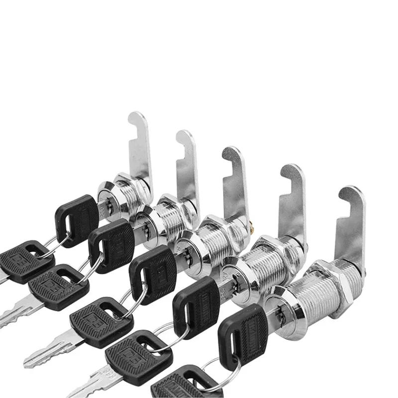 Description Picture 4 of item5/20/100SETS Metal Rotary Key Switch Push Button Lock Switch Latching Cylinder Cabinet Security Locker 16mm 20mm 25mm 30mm 35mm