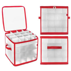 64 Grid Ornament Storage Organizer Jewelry Bead Storage Container Craft Organizer Thick Detachable Christmas Accessories Holder