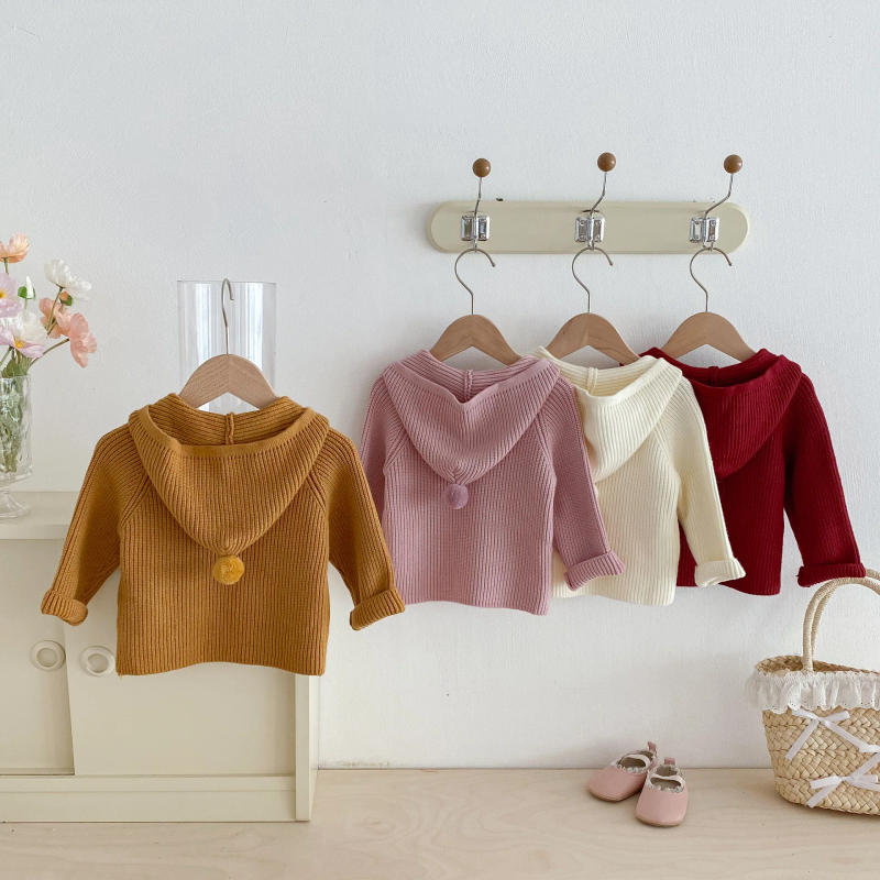 Description Picture 4 of item9M-3Y Baby Sweaters Prom Hoodie Knit Wear Autumn New Infant Girls Sweater Cardigans