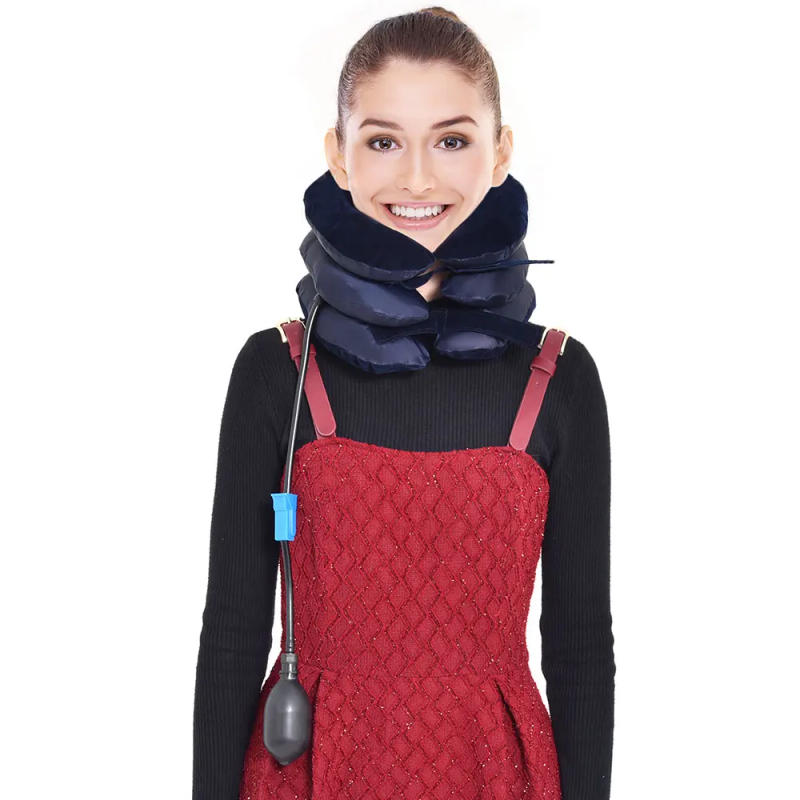 Description Picture 3 of itemInflatable Neck Collar Pillow Posture Correct Cervical Vertebra Ontlaster Orthopedic Shoulder Headache Pain Relief Tractor