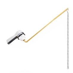 Alignment Flush Handle User Friendly Design Zinc Alloy Chain Easy Installation Sturdy Tank Trip Lever Hardness