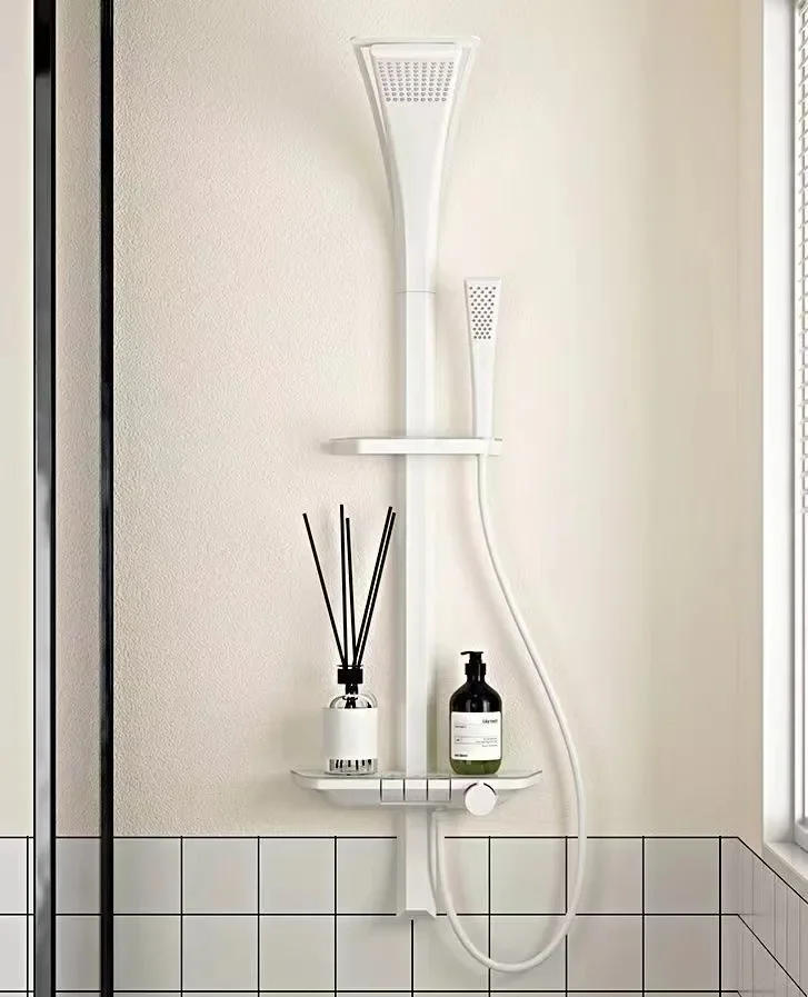 Description Picture 6 of itemIntelligent Piano Keys Hot or Cold Shower System Bathroom Shower Faucet Set Rainlfall Bathroom Mixer Bidet Shower Set