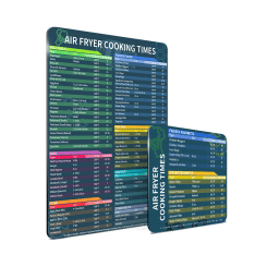 AirFryer Magnetic Cooking Time Sheets AirFryer Accessories Cooking Time Quick Reference Guide Sheet for Delicious Food