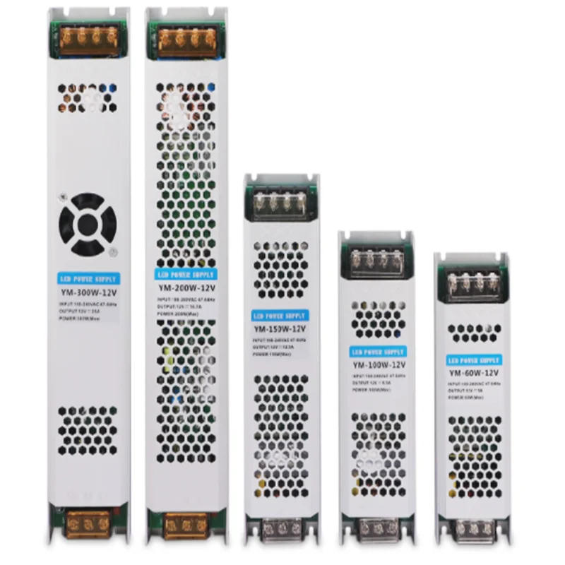 Description Picture 2 of itemLED WS2812 SK6812 RGBCCT Light DC12V 24V Lighting Transformers Ultra Thin No fan No noise LED Driver  AC190-240V 60W 100W 150W