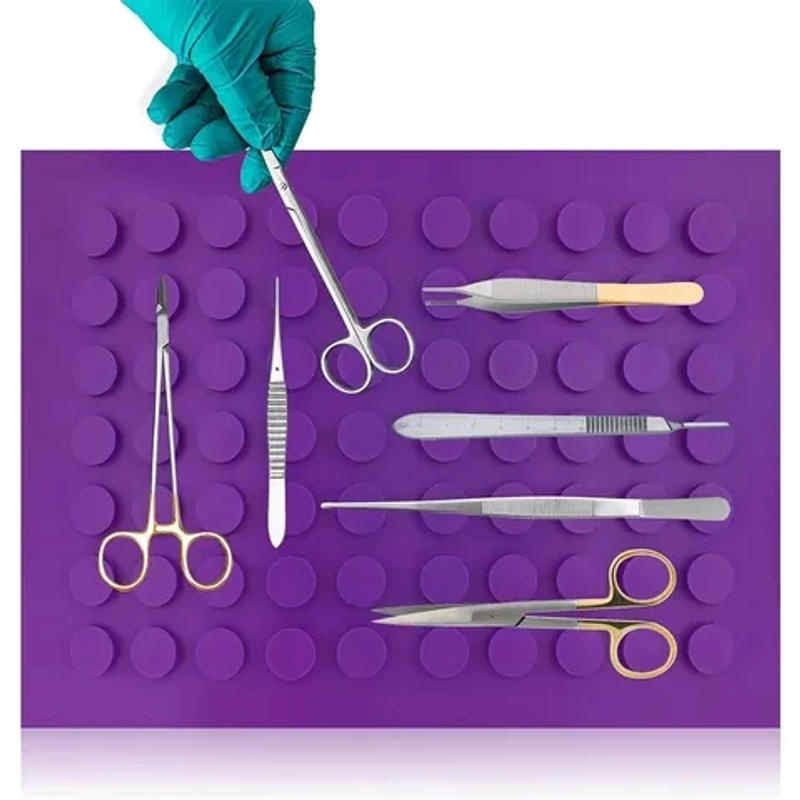 Description Picture 5 of itemNew Arrivals Blue/Purple Surgical Magnetic Mat /Pad for Surgicals Instruments Top Ranked Instruments Trays Magnetics Mat/30*40cm