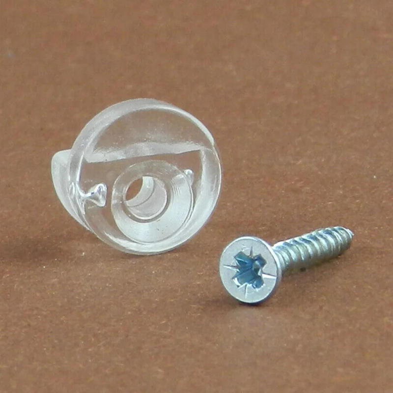 Description Picture 5 of item4Pcs Mirror Wall Clips Fixing Nail Holder Frameless Clips Glass Bracket Mounting Hanging Accessories Furniture Hardware Fittings